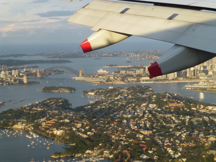 The-flight-into-Sydney-Australia